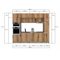 Bucatarie ZONE 300 FRONT PAL K002 / decor K365
